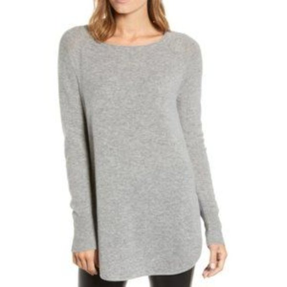 Halogen Cashmere Blend Boatneck Tunic 